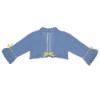 Picture of Loan Bor Girls Double Ruffle Bolero Cardigan - Blue Yellow