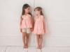 Picture of Loan Bor Girls Chiffon Dress With Lace - Peach