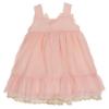 Picture of Loan Bor Girls Chiffon Dress With Lace - Peach