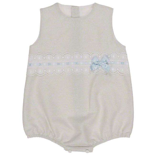 Picture of Mac Ilusion Girls Sparkly Lace Romper - Beige