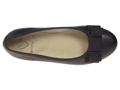 Picture of Panache Girls School Ballerina Shoe - Black Leather