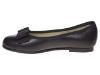 Picture of Panache Girls School Ballerina Shoe - Black Leather