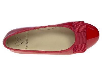 Picture of Panache Girls School Ballerina Shoe - Red Patent