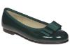 Picture of Panache Girls School Ballerina Shoe - Dark Green Patent