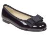 Picture of Panache Girls School Ballerina Shoe - Black Patent