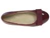 Picture of Panache Girls School Ballerina Shoe - Burgundy Patent