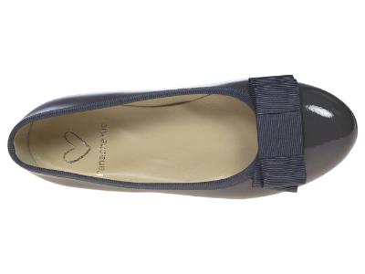 Picture of Panache Girls School Ballerina Shoe - Dark Grey Patent