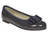 Picture of Panache Girls School Ballerina Shoe - Dark Grey Patent