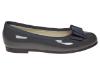 Picture of Panache Girls School Ballerina Shoe - Dark Grey Patent