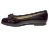 Picture of Panache Girls School Ballerina Shoe - Dark Brown Patent