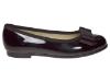 Picture of Panache Girls School Ballerina Shoe - Dark Brown Patent