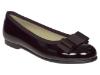 Picture of Panache Girls School Ballerina Shoe - Dark Brown Patent