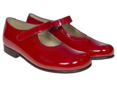 Picture of Panache No Buckle Mary Jane - Red Patent