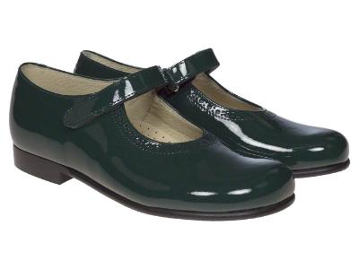 Picture of Panache No Buckle Mary Jane - Dark Green Patent