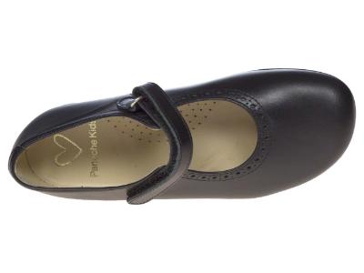 Picture of Panache No Buckle Mary Jane  - Black Leather