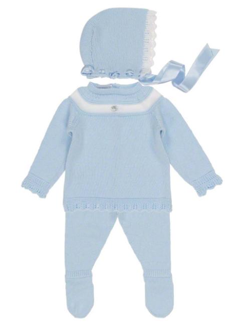 Picture of Carmen Taberner Baby Gai 3 Piece Set Blue White