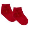 Picture of Carlomagno Socks Silky Ankle Small Pom Pom - Red