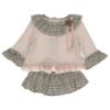 Picture of Loan Bor Girls Skirted Jam Pant Ruffle Sweater Set - Pink