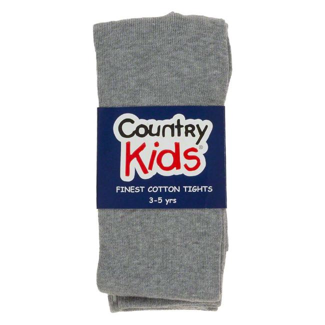 Picture of Country Kids Finest Cotton Tights - Grey