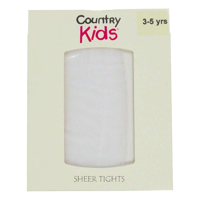 Picture of Country Kids Sheer Tights - White