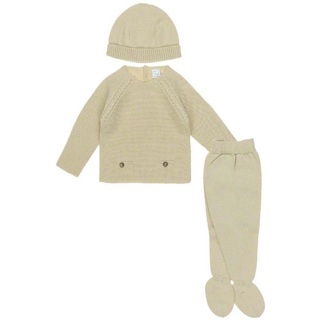 Picture of Mac Ilusion Boys Cable Knit 3 Piece Set - Camel