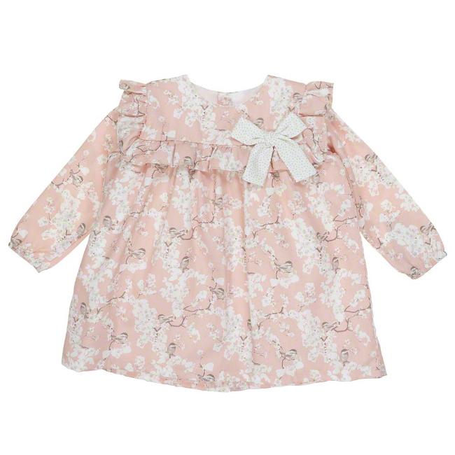Picture of Mac Ilusion Girls Floral Ruffle Dress - Pink