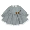 Picture of Mac Ilusion Girls Lace Trim Checked Dress - Grey