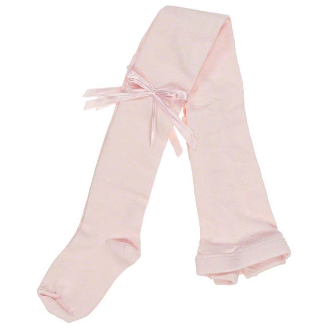 Picture of Dorian Gray Socks Fine Knit Bow Tights - Pink