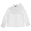 Picture of Loan Bor Girls Pinafore Blouse Set - White Grey