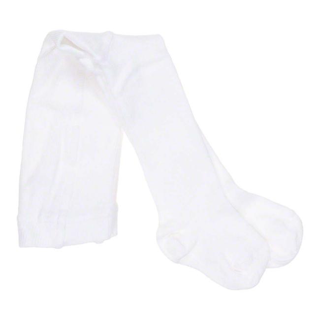 Picture of Carlomagno Socks Newborn Plain Tights - White