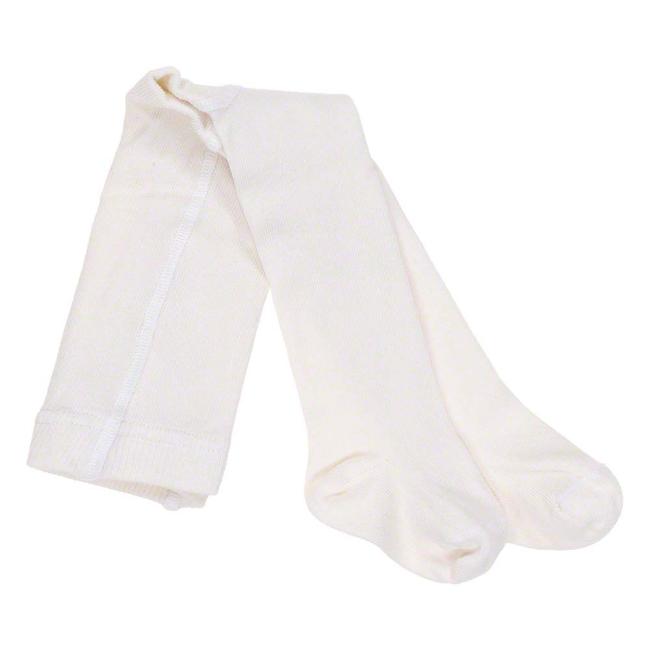 Picture of Carlomagno Socks Newborn Plain Tights - Ivory