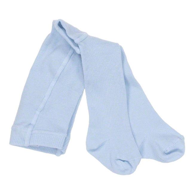 Picture of Carlomagno Socks Newborn Plain Tights - Pale Blue