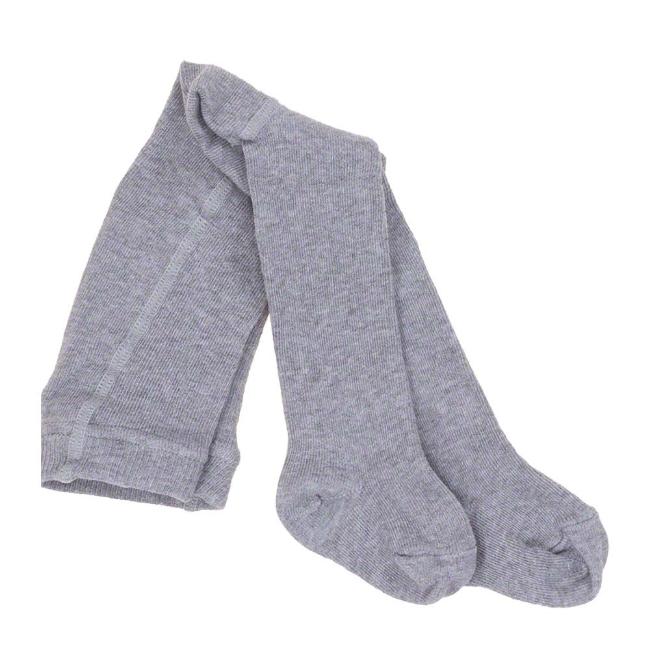 Picture of Carlomagno Socks Newborn Plain Tights - Light Grey