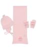 Picture of Condor  Baby Hat Scarf Mittens Set - Pink