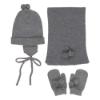 Picture of Condor  Baby Hat Scarf Mittens Set - Grey