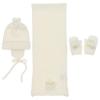 Picture of Condor Baby Hat Scarf Mittens Set - Cream