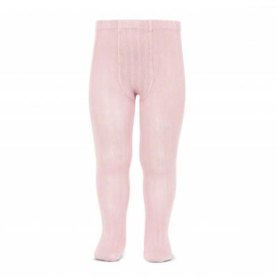 Picture of Condor Socks Wide Rib Tights - Rosa Pink