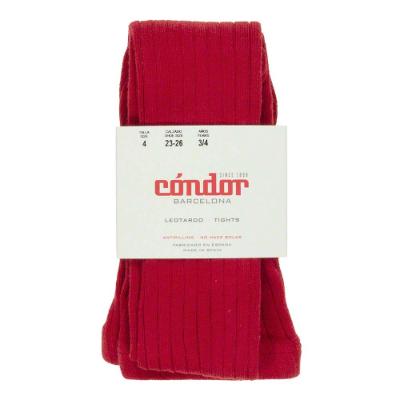 Picture of Condor Socks Wide Rib Tights - Red