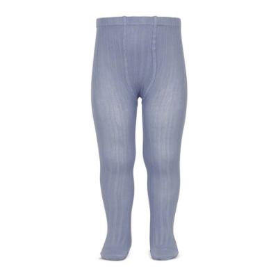 Picture of Condor Socks Wide Rib Tights - Acero Slate Blue