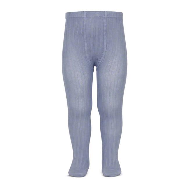 Picture of Condor Socks Wide Rib Tights - Acero Slate Blue