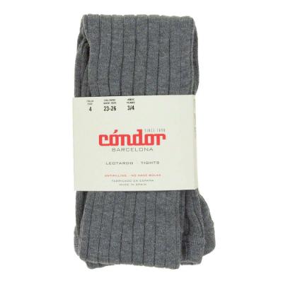 Picture of Condor Socks Wide Rib Tights - Dark Grey