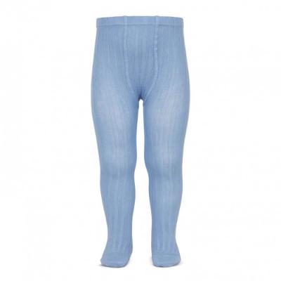 Picture of Condor Socks Wide Rib Tights -Azulado Blue