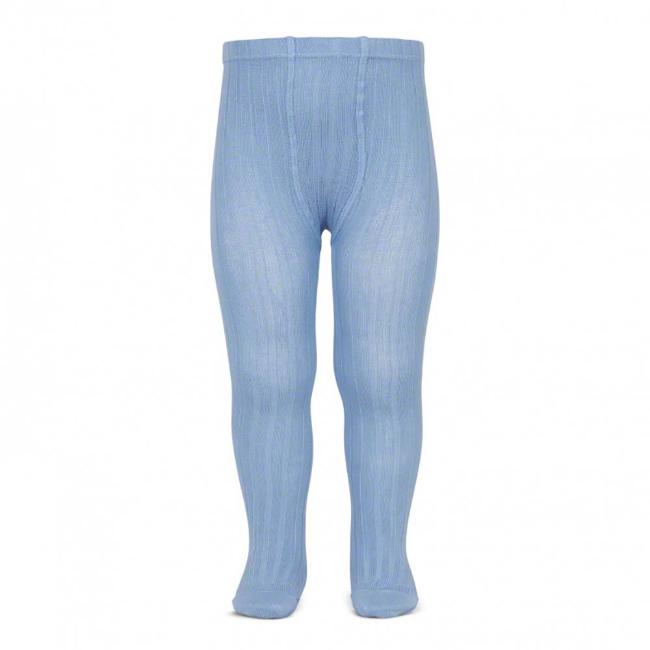 Picture of Condor Socks Wide Rib Tights -Azulado Blue