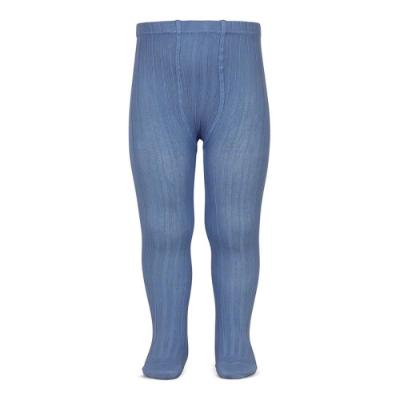 Picture of Condor Socks Wide Rib Tights - Azul Francia