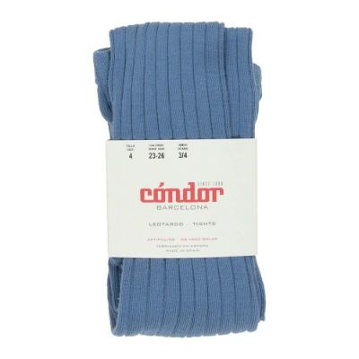 Picture of Condor Socks Wide Rib Tights - Azul Francia