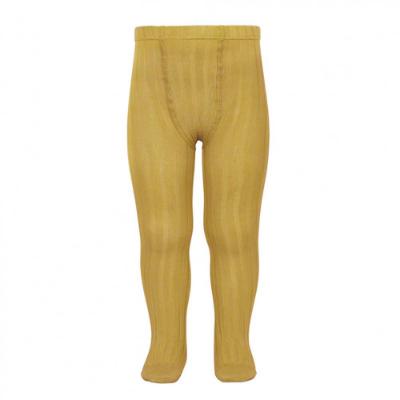 Picture of Condor Socks Wide Rib Tights -Curry