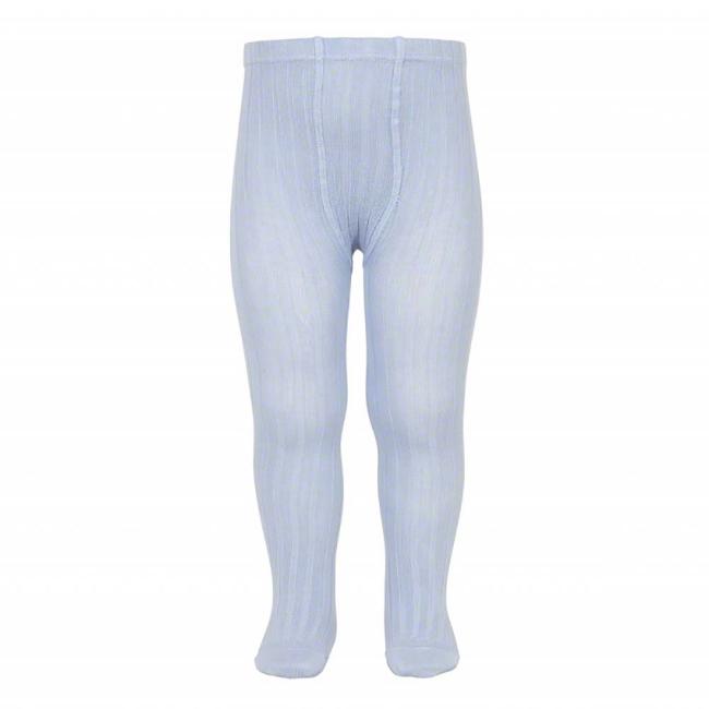 Picture of Condor Socks Wide Rib Tights - Baby Blue