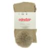 Picture of Condor Socks Large Faux Fur Pom Pom Tights - Beige