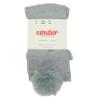 Picture of Condor Socks Large Faux Fur Pom Pom Tights - Light Grey