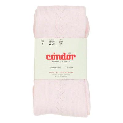 Picture of Condor Socks Side Openwork Warm Tights - Rosa Pink